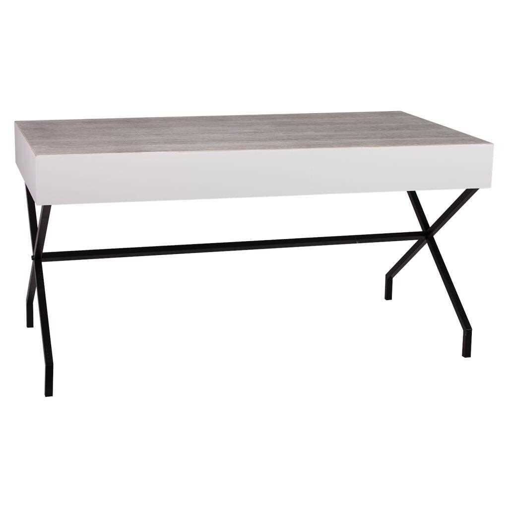 Mesa de madera y metal