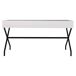 Mesa de madera y metal Mesa de madera y metal Blanco
