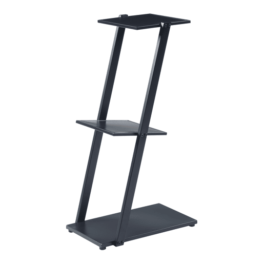 Prateleira de pé metálica Rollag em forma de E 72x40x25cm - Preto en.casa