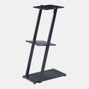 Prateleira de pé metálica Rollag em forma de E 72x40x25cm - Preto en.casa