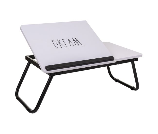 Mesa escritorio plegable blanca 61x35.5x20