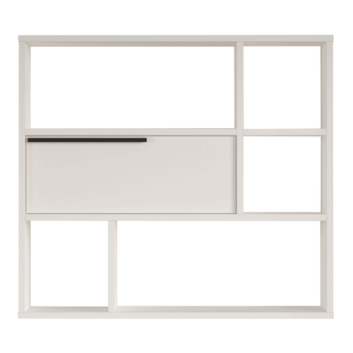 Prateleira de parede Vesanto 90x22x81cm - Branco en.casa