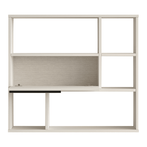 Prateleira de parede Vesanto 90x22x81cm - Branco en.casa