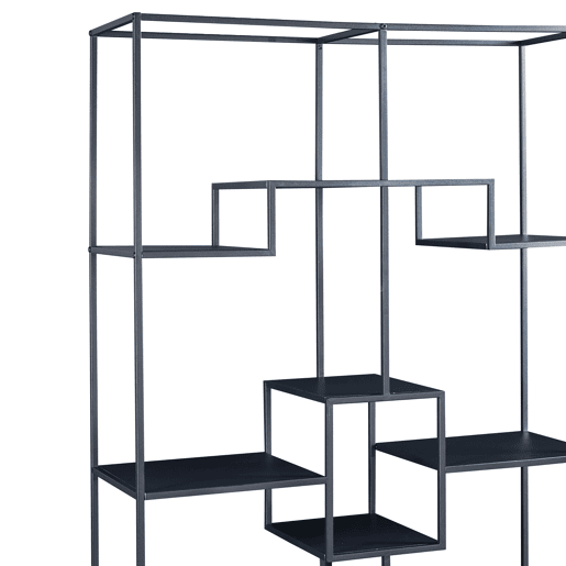Estante de chão Råde 180x100x35cm - Preto en.casa