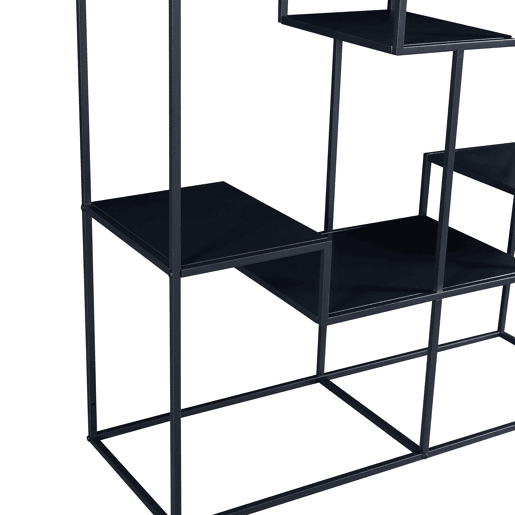 Estante de chão Råde 180x100x35cm - Preto en.casa