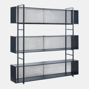 Prateleira de chão Randaberg 180x180x33cm - Preto en.casa