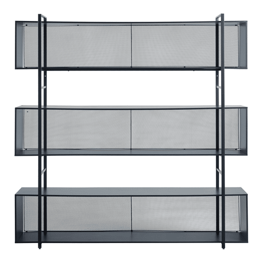 Prateleira de chão Randaberg 180x180x33cm - Preto en.casa