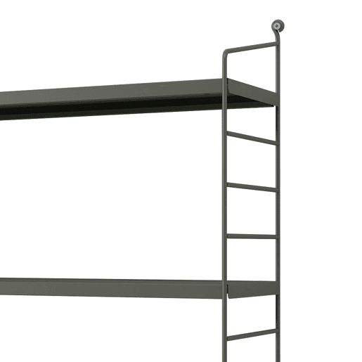 Estante de parede Strängnäs de 3 níveis aço 50x60x15 cm - Antracite en.casa