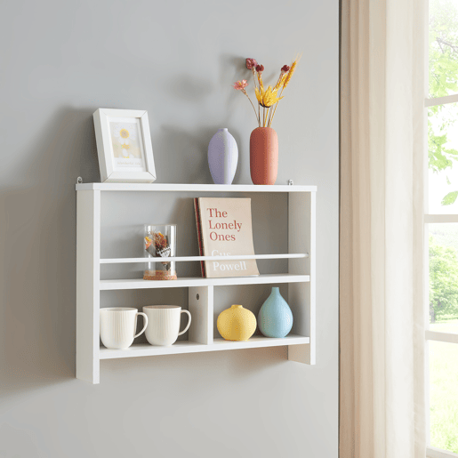 Prateleira de parede Piteå de 3 níveis 60x10,5x45cm - Branco en.casa