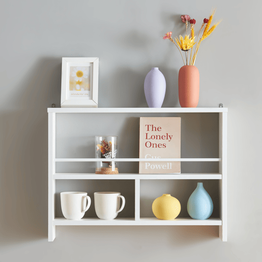 Prateleira de parede Piteå de 3 níveis 60x10,5x45cm - Branco en.casa