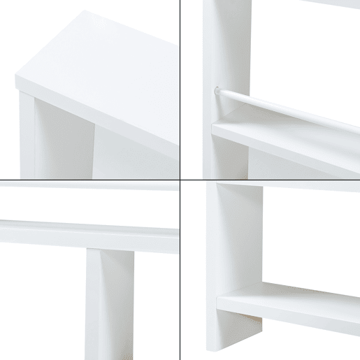 Prateleira de parede Piteå de 3 níveis 60x10,5x45cm - Branco en.casa