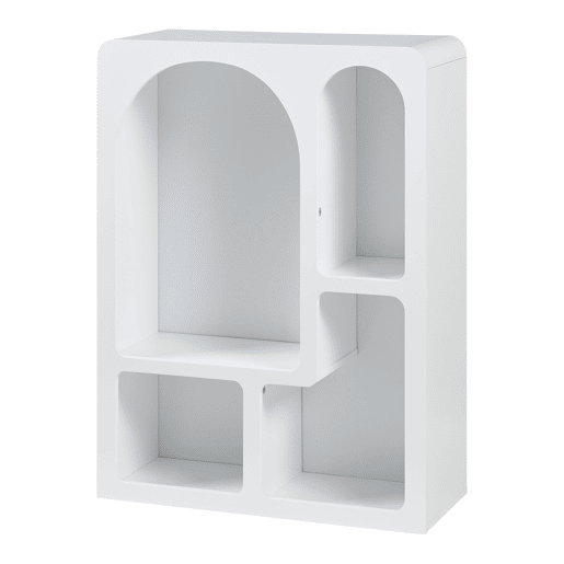 Estante de chão pequena Vågå 80x60x24 cm - Branco en.casa