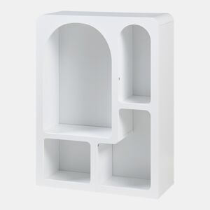 Estante de chão pequena Vågå 80x60x24 cm - Branco en.casa