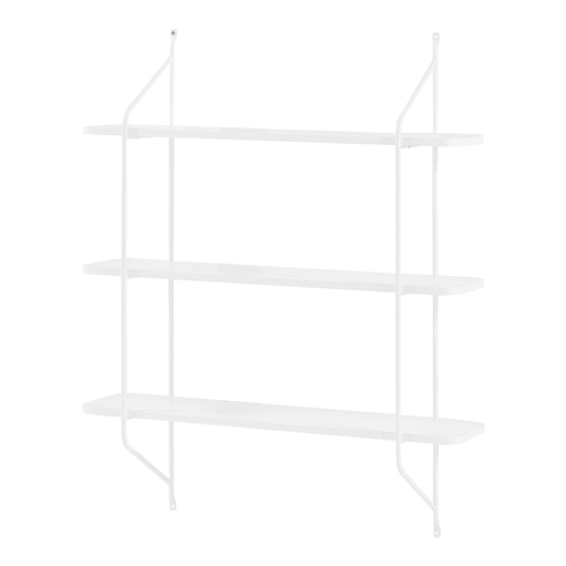 Prateleira de parede Østfold 100x80x21 cm - Branco en.casa