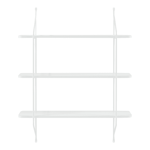 Prateleira de parede Østfold 100x80x21 cm - Branco en.casa