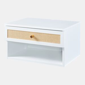 Estante de parede Eiker com gaveta 40x32x23 cm - Branco en.casa