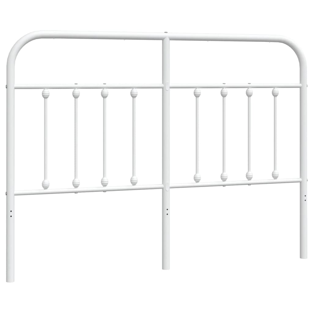 Vidaxl cabecero de metal blanco 135 cm