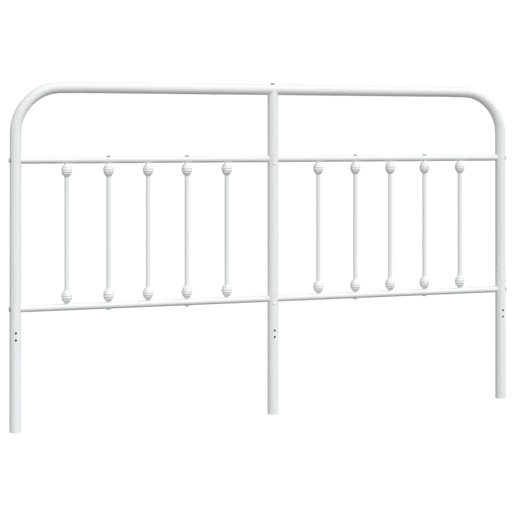 vidaXL Cabeceira de cama 180 cm metal branco vidaXL Cabeceira de cama 180 cm metal branco