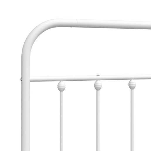vidaXL Cabeceira de cama 180 cm metal branco vidaXL Cabeceira de cama 180 cm metal branco