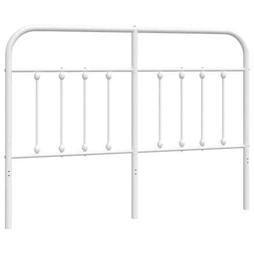 vidaXL Cabeceira de cama 150 cm metal branco vidaXL Cabeceira de cama 150 cm metal branco