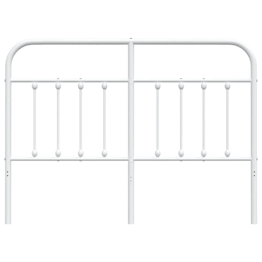 vidaXL Cabeceira de cama 150 cm metal branco vidaXL Cabeceira de cama 150 cm metal branco