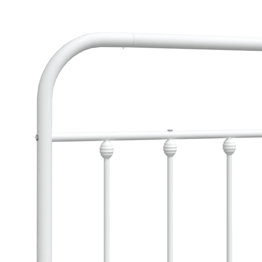 vidaXL Cabeceira de cama 150 cm metal branco vidaXL Cabeceira de cama 150 cm metal branco