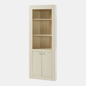 Prateleira de canto Eura com portas de aglomerado 170x62x30cm - Carvalho en.casa