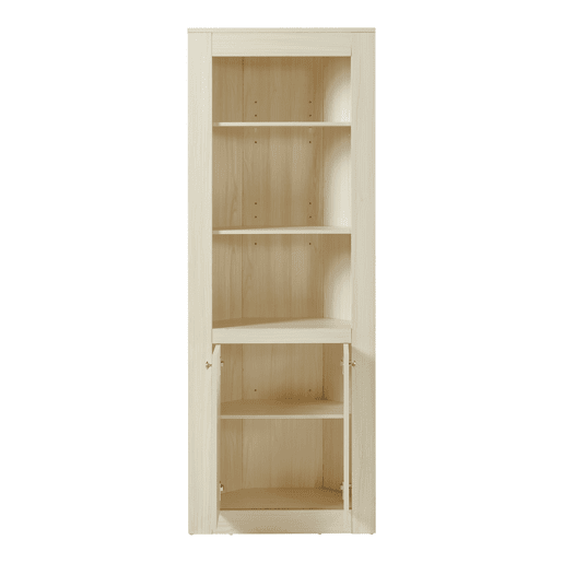 Prateleira de canto Eura com portas de aglomerado 170x62x30cm - Carvalho en.casa