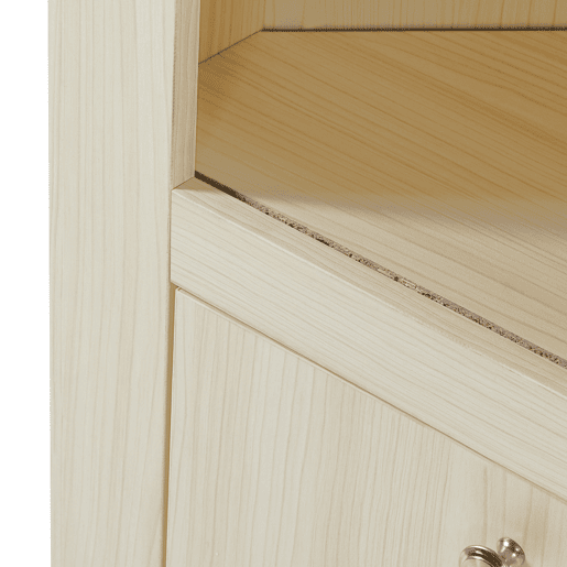Prateleira de canto Eura com portas de aglomerado 170x62x30cm - Carvalho en.casa