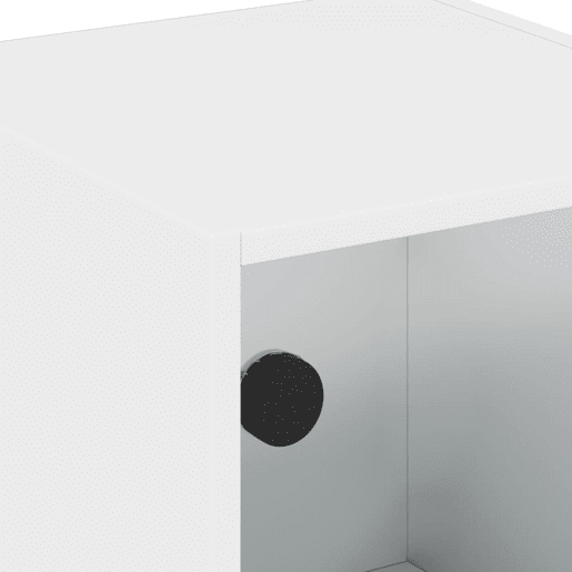 vidaXL Mesas de cabeceira c portas de vidro 2 pcs 35x37x42 cm branco vidaXL Mesas de cabeceira c portas de vidro 2 pcs 35x37x42 cm branco