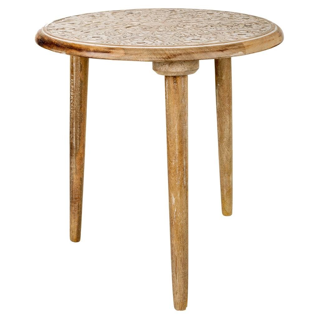 Mesa de centro de madera artesanal