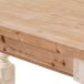 Mesa de madera tallada Mesa de madera tallada Blanco/ Madera