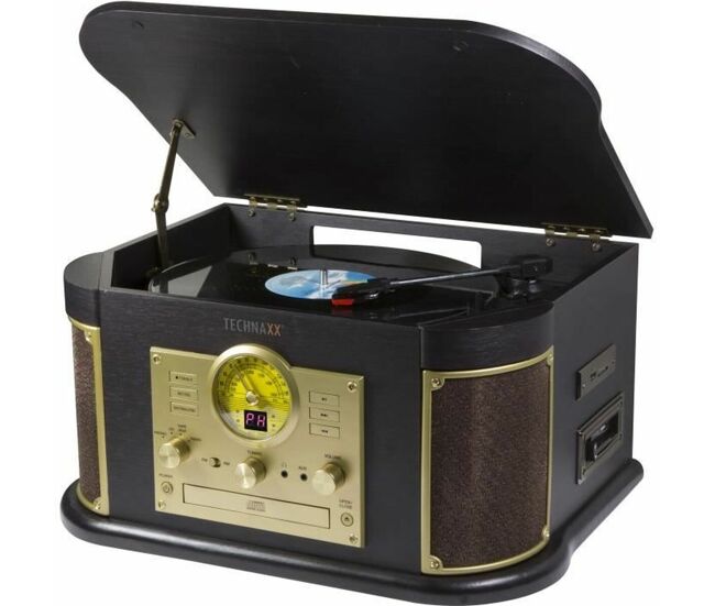 Tocadiscos technaxx marrón