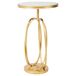 Mesa auxiliar de metal Mesa auxiliar de metal Dorado