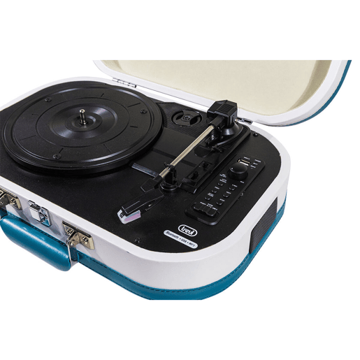 Jukebox Trevi TT 1020 BT USB Estéreo Bluetooth Bateria recarregável Turquesa Jukebox Trevi TT 1020 BT USB Estéreo Bluetooth Bateria recarregável Turquesa