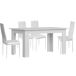 Pack Mesa de Comedor o Cocina + 4 Sillas en Polipiel/metal 138x80 Pack Mesa de Comedor o Cocina + 4 Sillas en Polipiel/metal 138x80 Blanco