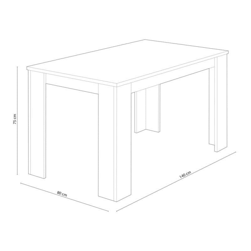 Pack Mesa Fixa de Jantar ou Cozinha + 4 Cadeiras Nórdicas Pack Mesa Fixa de Jantar ou Cozinha + 4 Cadeiras Nórdicas