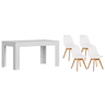 Pack Mesa de jantar ou cozinha extensível + 4 cadeiras nórdicas