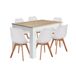 Pack Mesa Fija de Comedor o Cocina + 6 Sillas Nordic 138x80 Pack Mesa Fija de Comedor o Cocina + 6 Sillas Nordic 138x80 Negro/ Madera