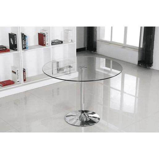 Pack Mesa Redonda de Vidro Temperado + 4 Cadeiras Brancas Estilo NĂ³rdico Pack Mesa Redonda de Vidro Temperado + 4 Cadeiras Brancas Estilo NĂ³rdico