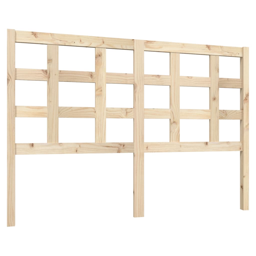 Vidaxl cabecero de cama madera maciza de pino 140,5x4x100 cm