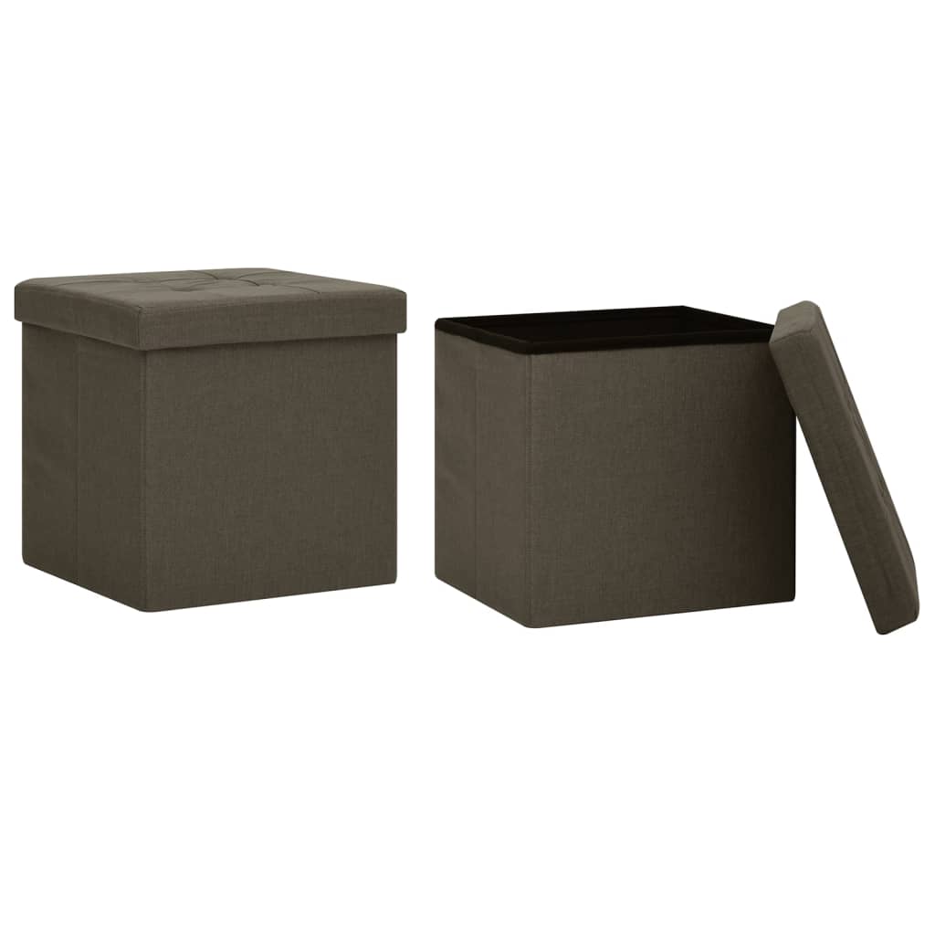 Taburetes De Almacenamiento Marron