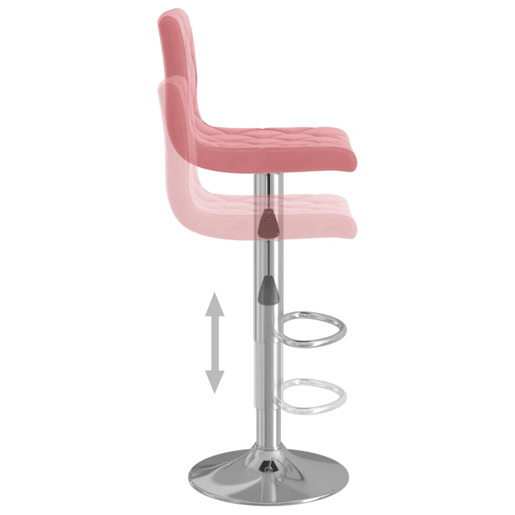 vidaXL Bancos de bar 2 pcs veludo rosa vidaXL Bancos de bar 2 pcs veludo rosa