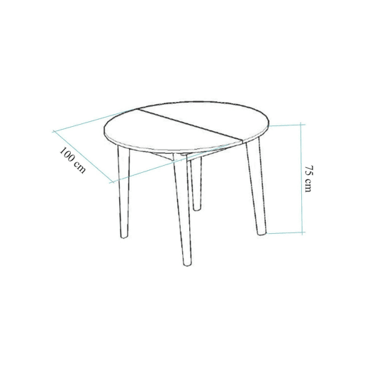 Conjunto de mesa e cadeiras com efeito madeira Conjunto de mesa e cadeiras com efeito madeira