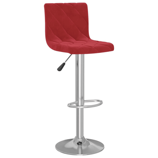 vidaXL Bancos de bar 2 pcs veludo vermelho tinto vidaXL Bancos de bar 2 pcs veludo vermelho tinto