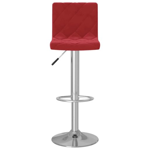 vidaXL Bancos de bar 2 pcs veludo vermelho tinto vidaXL Bancos de bar 2 pcs veludo vermelho tinto