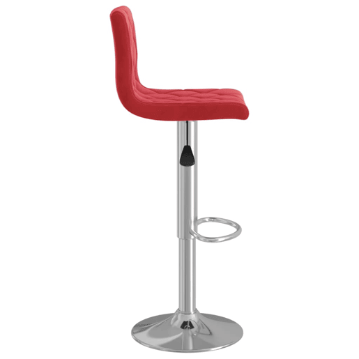 vidaXL Bancos de bar 2 pcs veludo vermelho tinto vidaXL Bancos de bar 2 pcs veludo vermelho tinto