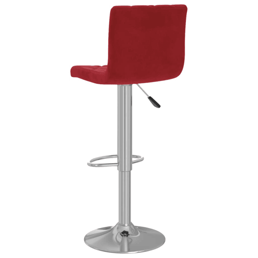 vidaXL Bancos de bar 2 pcs veludo vermelho tinto vidaXL Bancos de bar 2 pcs veludo vermelho tinto