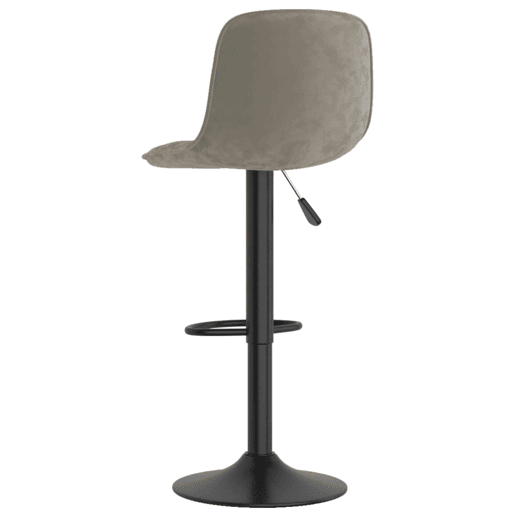 vidaXL Bancos de bar 2 pcs veludo cinzento-claro