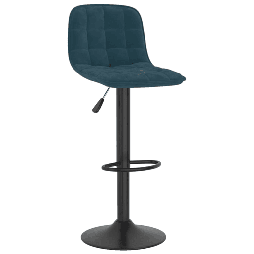 vidaXL Bancos de bar 2 pcs veludo azul